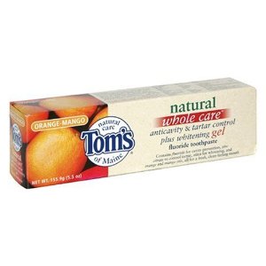 Toothpaste anti-cavity+whitening fluoride gel orange-mango, 5.5 oz